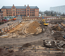 Die Baustelle des zukünftigen Herzzentrums